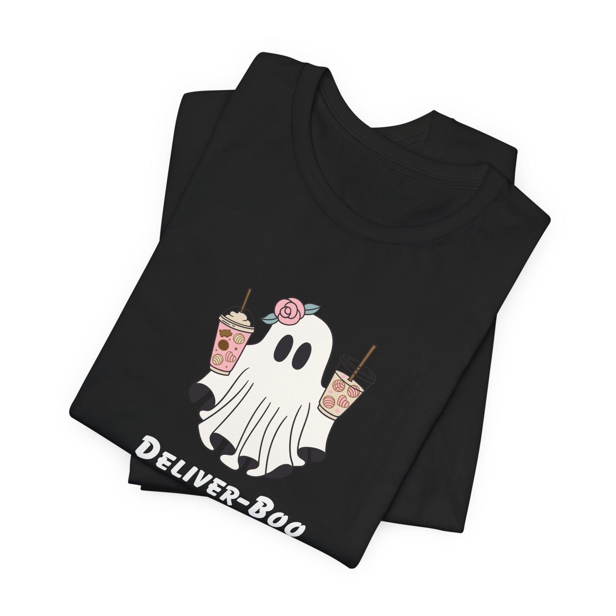 Deliver-Boo Ghost Tee – Cute Halloween Coffee T-Shirt