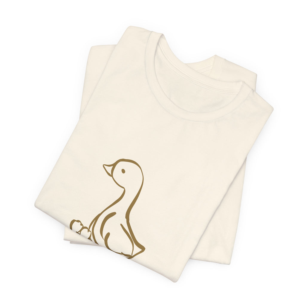 Goose Graphic Tee – Cute Minimal Duckling Design