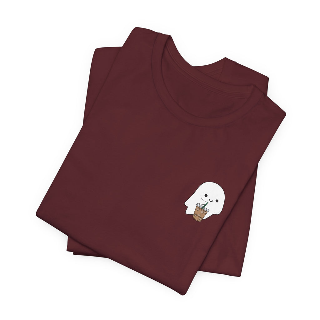 Seal with Coffee T-Shirt — Cute Minimal Pocket Graphic Tee