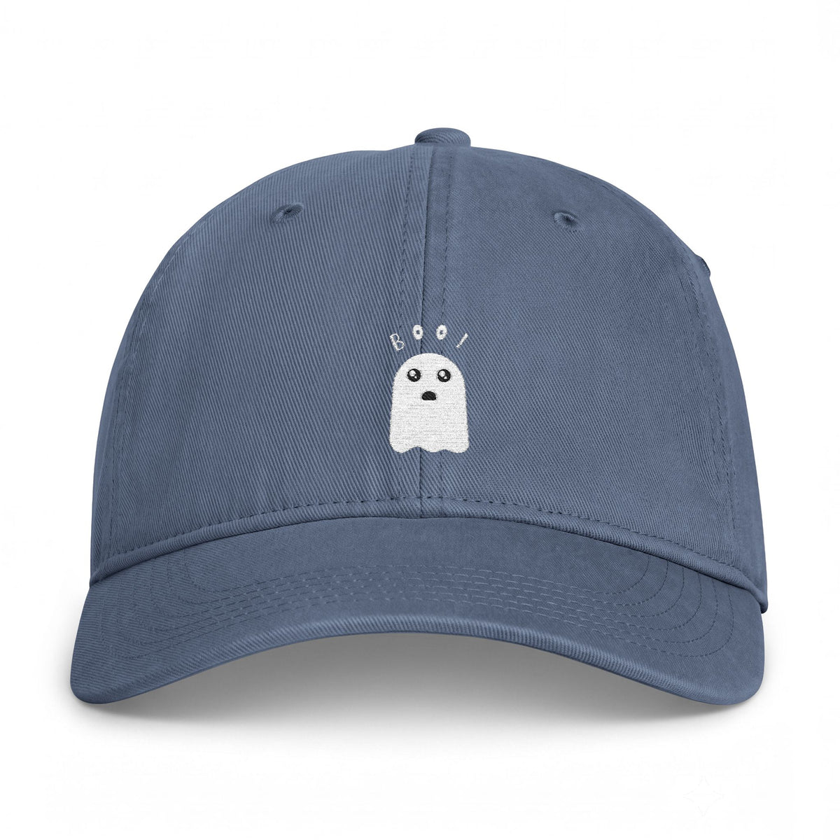 Washed Cap — Coastal Ghost Embroidered Dad Hat