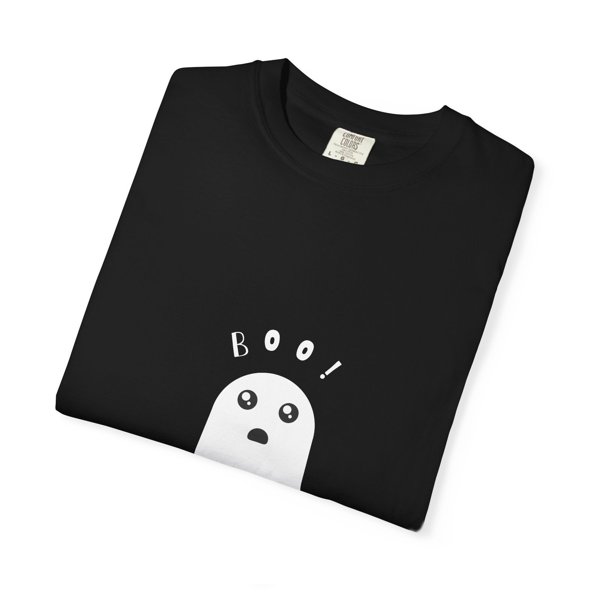 Boo Ghost Graphic T-Shirt — Cute Halloween Tee