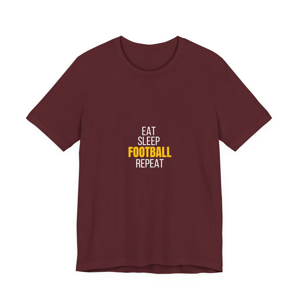 Eat Sleep Football Repeat T-Shirt — Men's/Women's Football Fan Tee