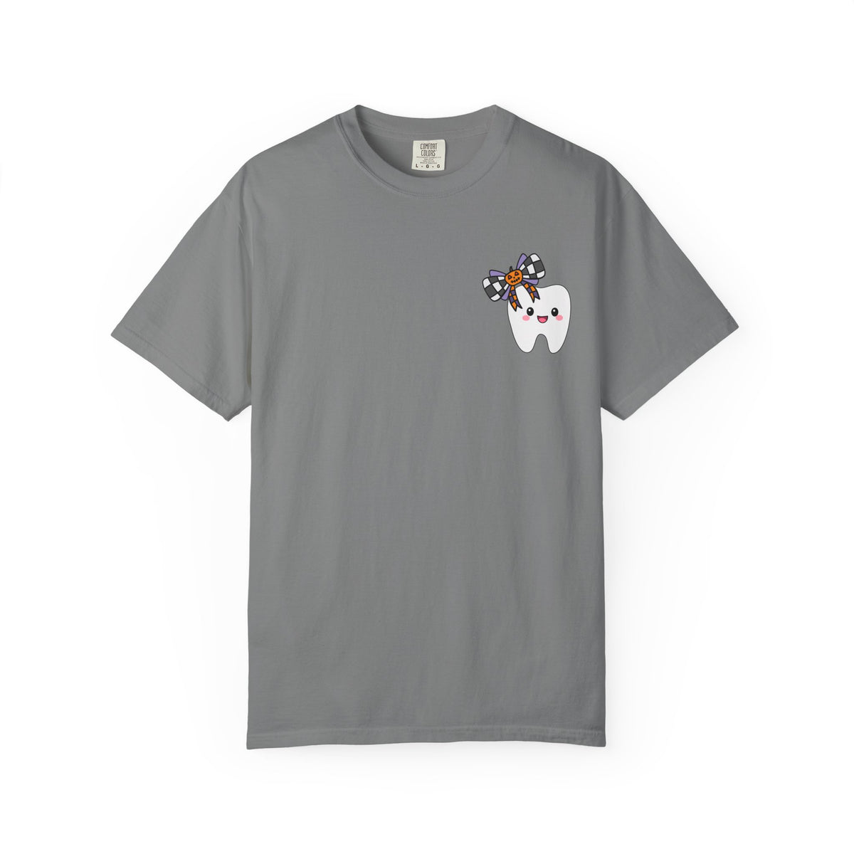 Hello Fall Tooth T-Shirt — Cute Dental Pumpkin & Coffee Autumn Tee