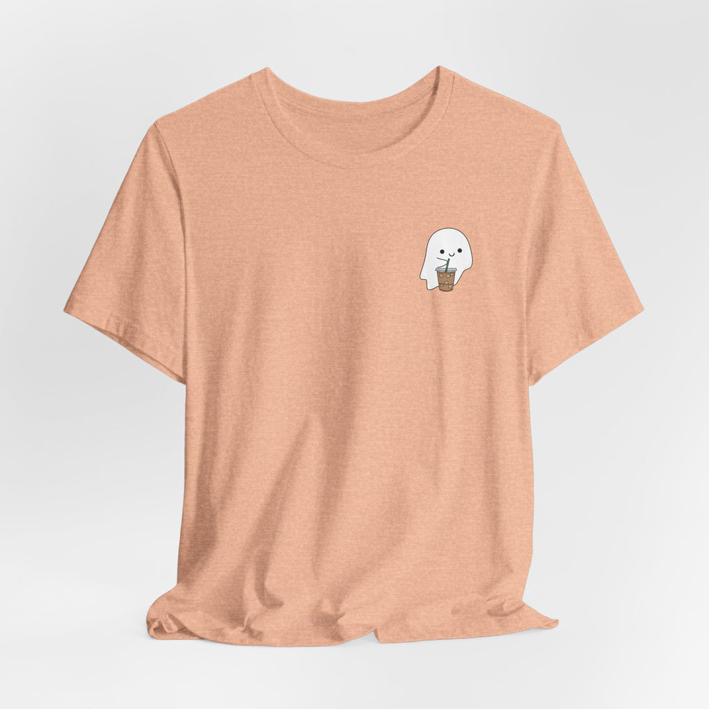 Seal with Coffee T-Shirt — Cute Minimal Pocket Graphic Tee