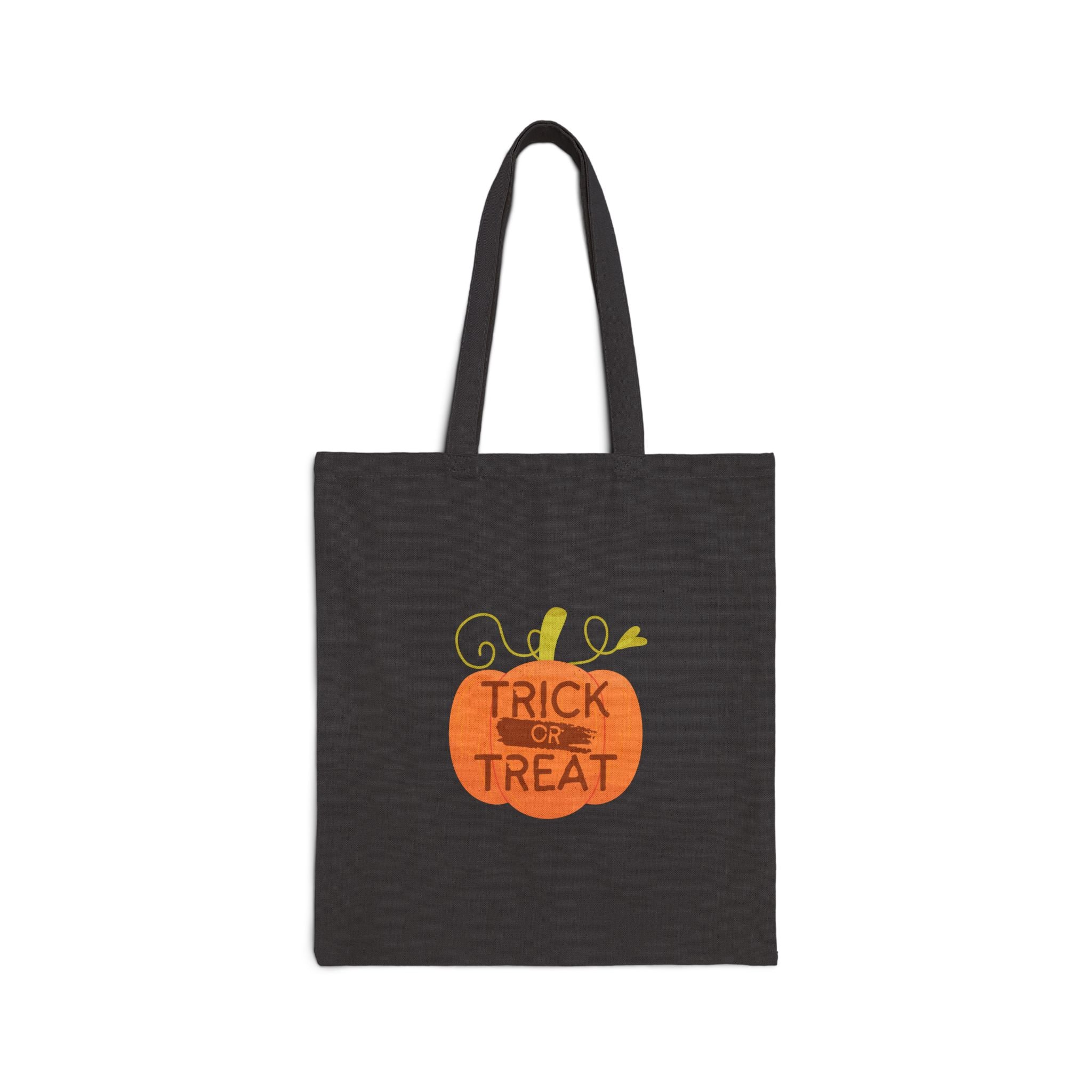 Pumpkin Trick or Treat Tote — Halloween Cotton Canvas Bag