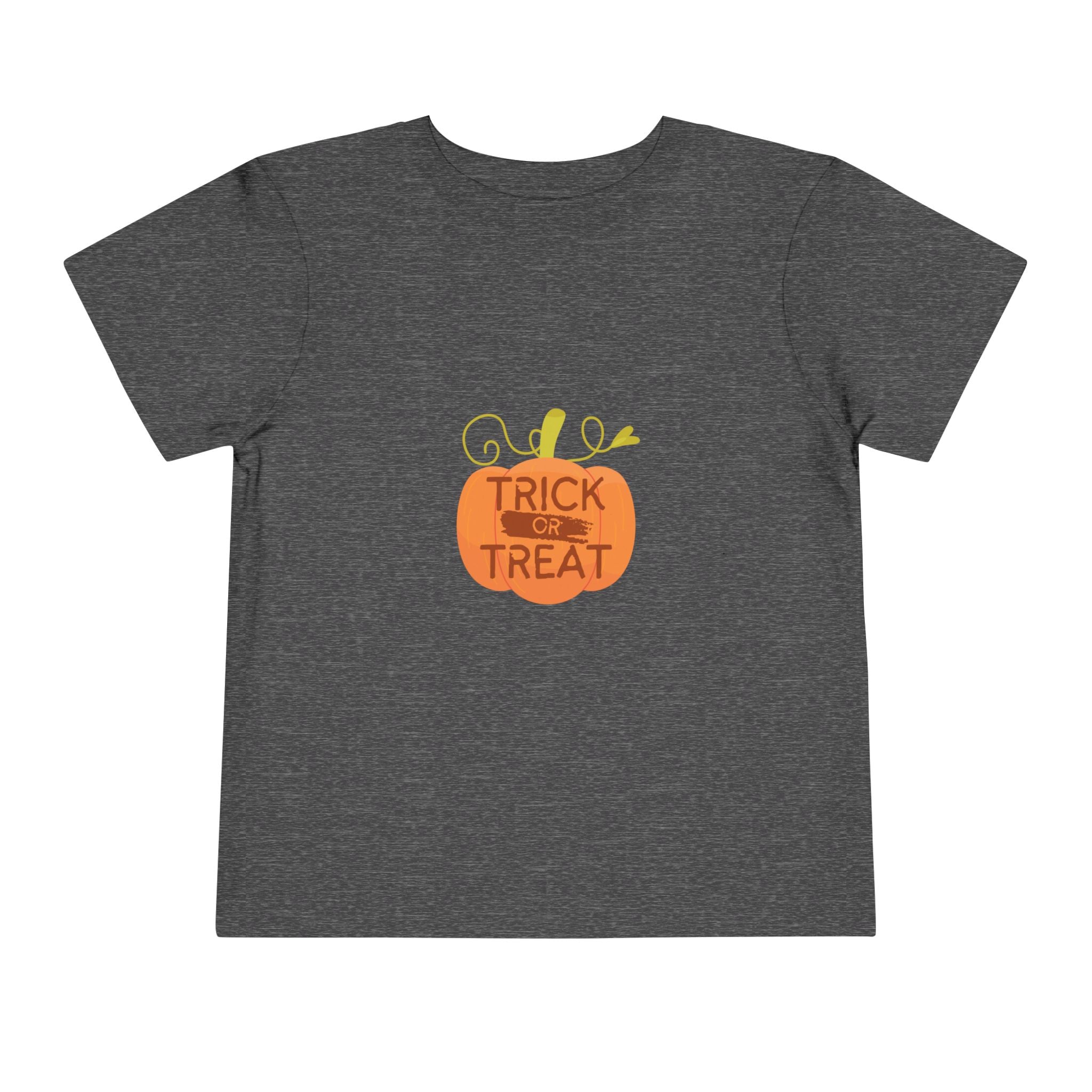 Toddler Tee — "Trick or Treat" Pumpkin Halloween Shirt