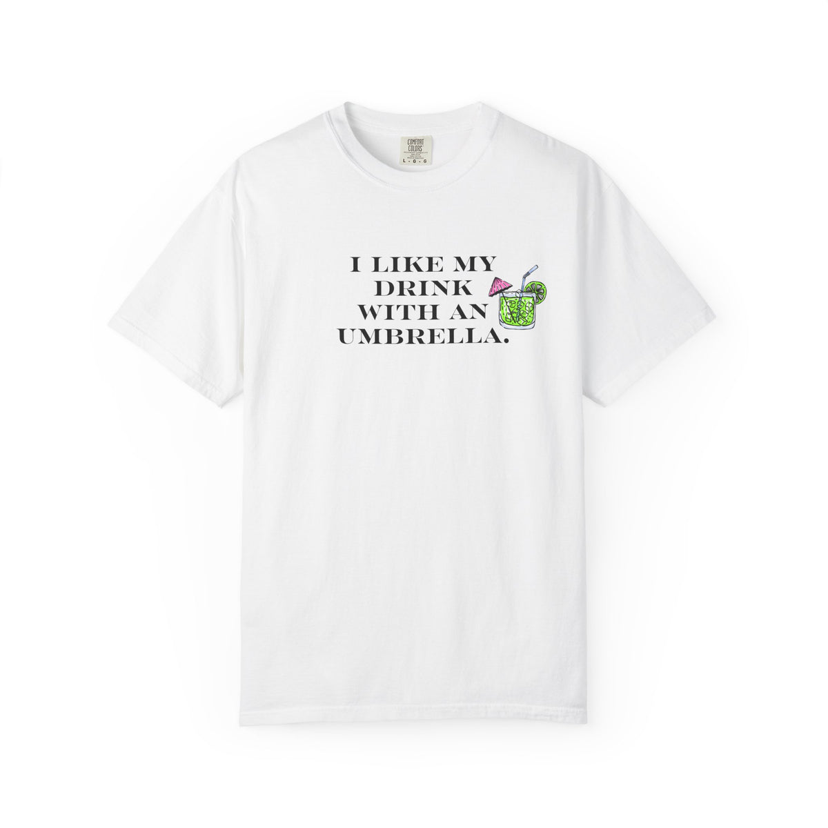 Certified Mixologist T-Shirt — I Like My Drink With An Umbrella Cocktail Tee