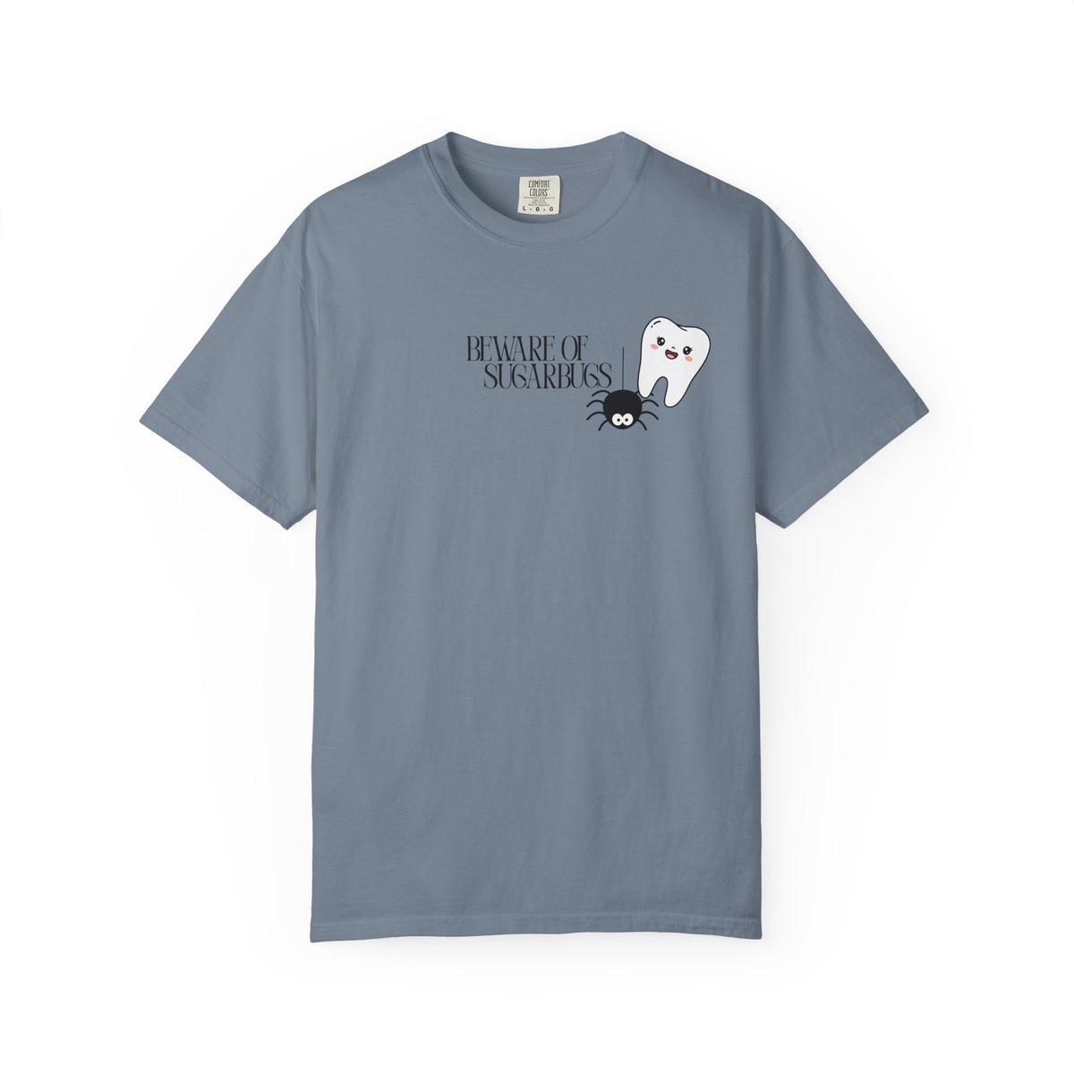 Tooth Fairy Halloween T-Shirt — Cute Witch Tooth with Toothbrush & Spider