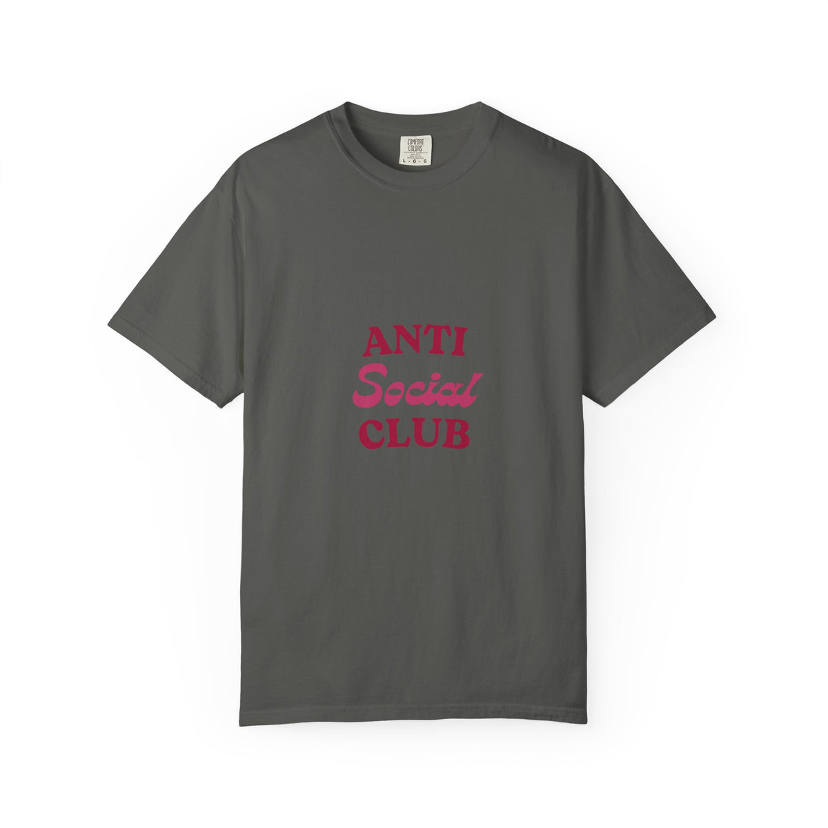 Anti Social Club T-Shirt — Minimalist Retro Red Graphic Tee