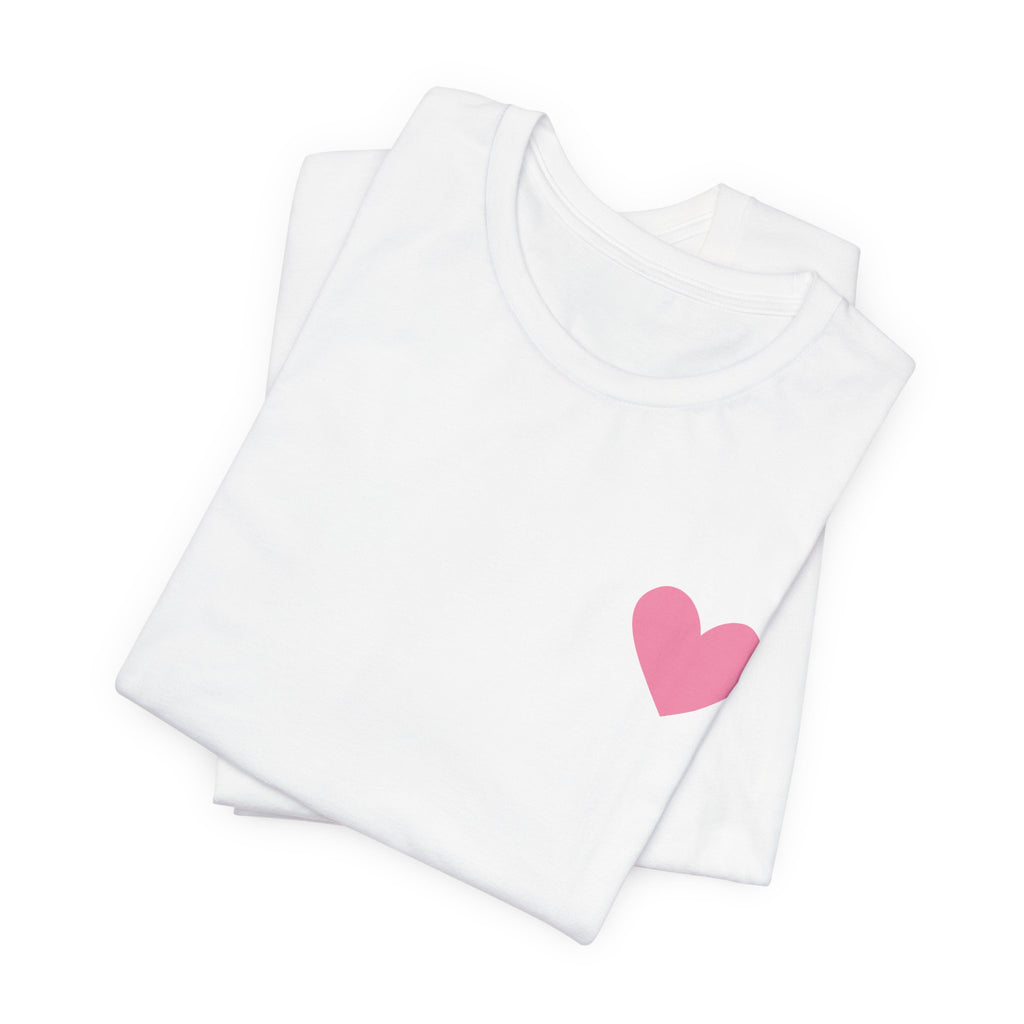 Heart Club Tee — Cute Strawberry Stamps Graphic Shirt (Where Hearts Connect)