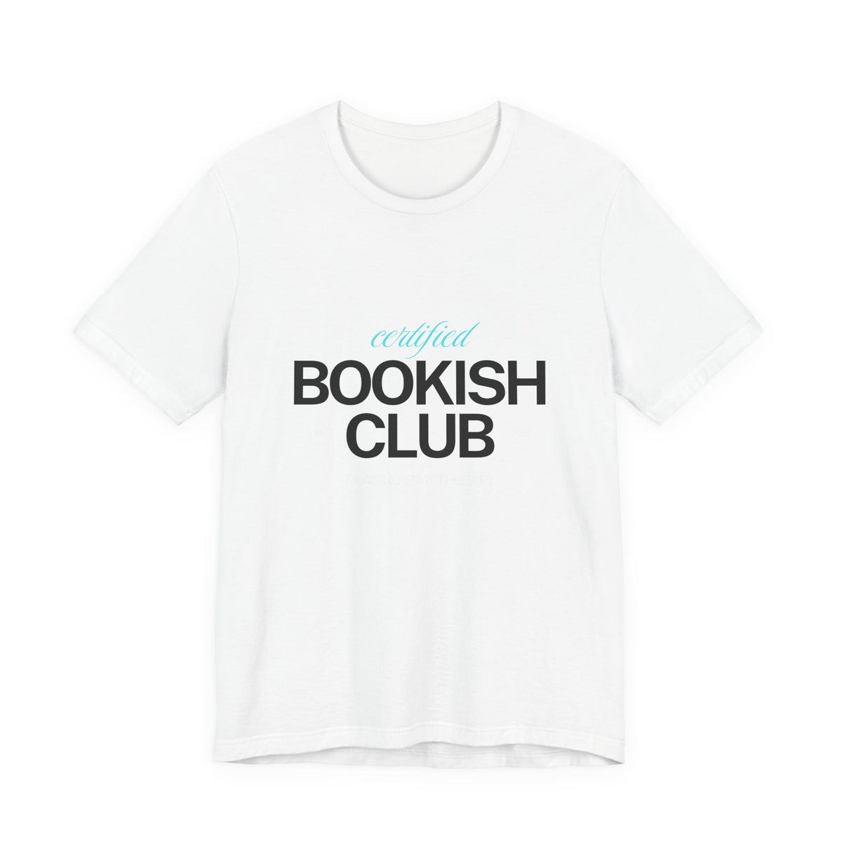 Bookish Club T-Shirt – 'Certified Bookish Club' Minimal Literary Tee