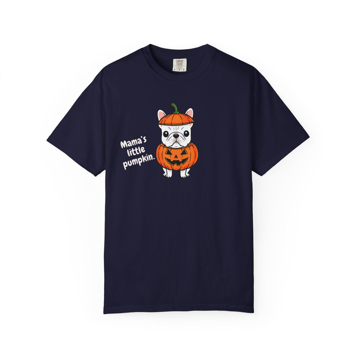 Mama's Little Pumpkin Dog T-Shirt — Cute Halloween Puppy Tee