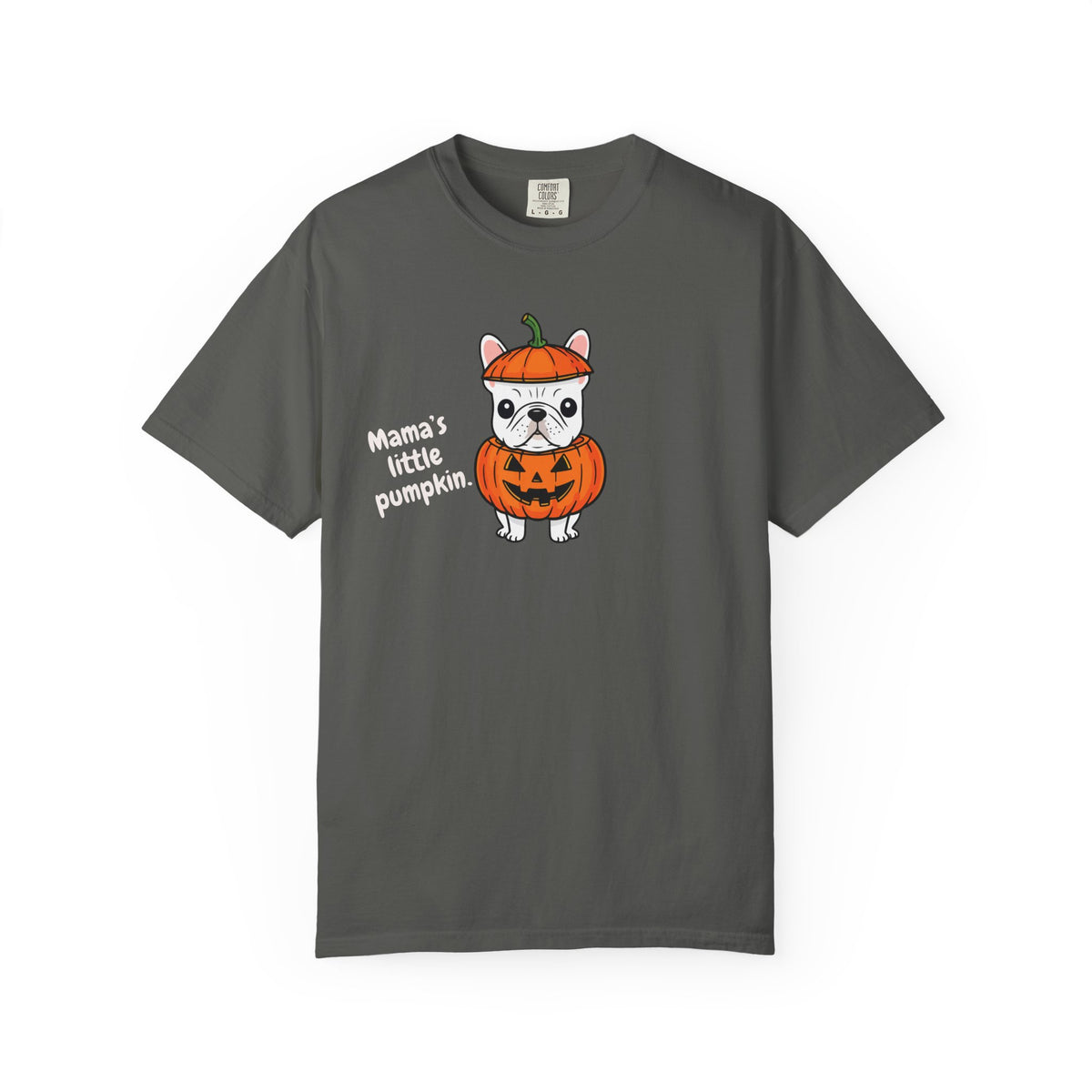 Mama's Little Pumpkin Dog T-Shirt — Cute Halloween Puppy Tee