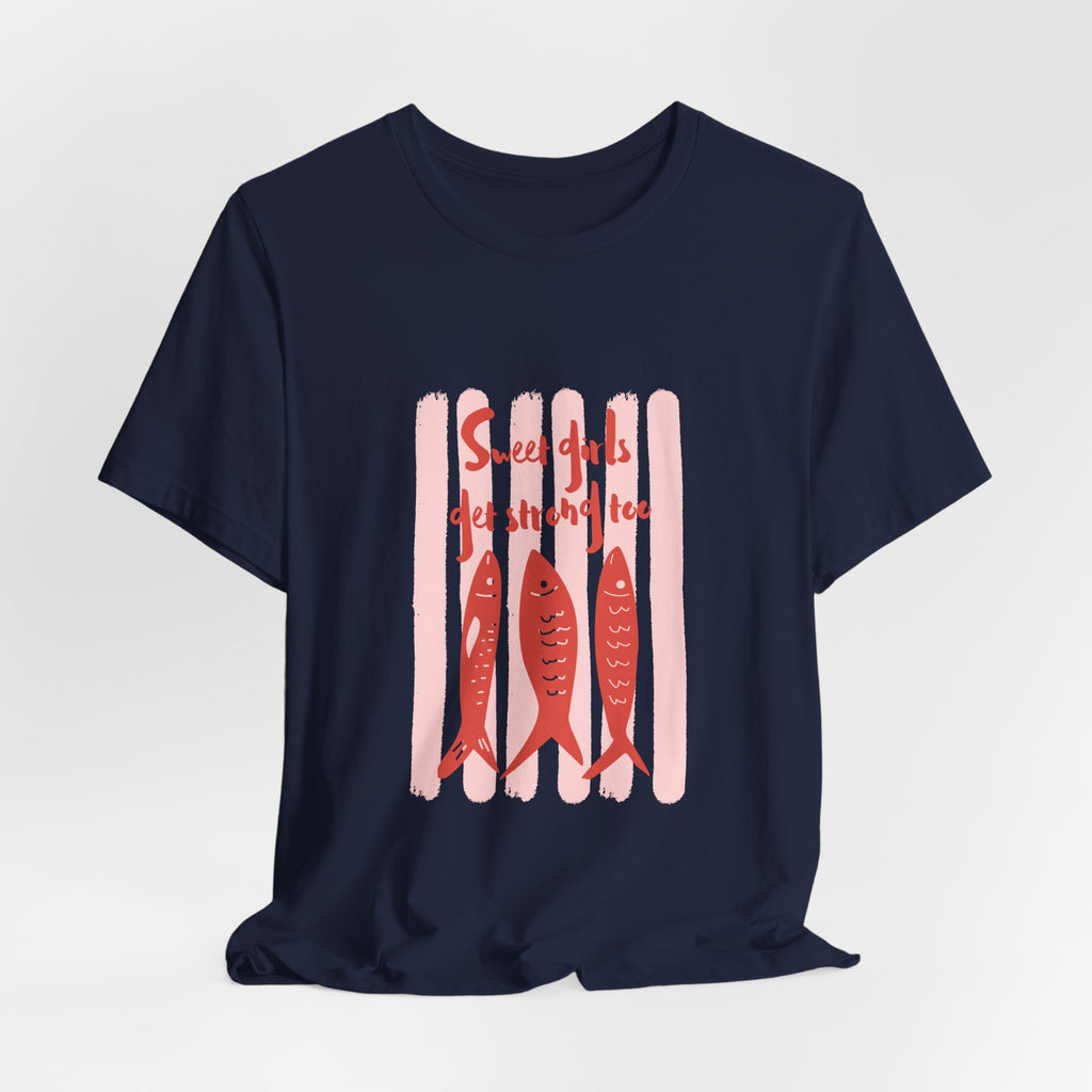 T-Shirt — Sweet Girls Get Stitched Too Graphic Tee