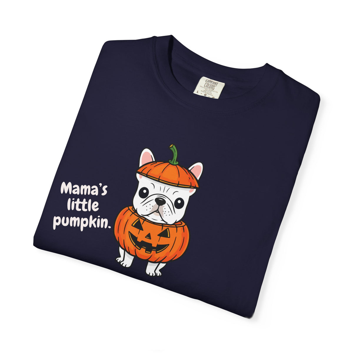 Mama's Little Pumpkin Dog T-Shirt — Cute Halloween Puppy Tee