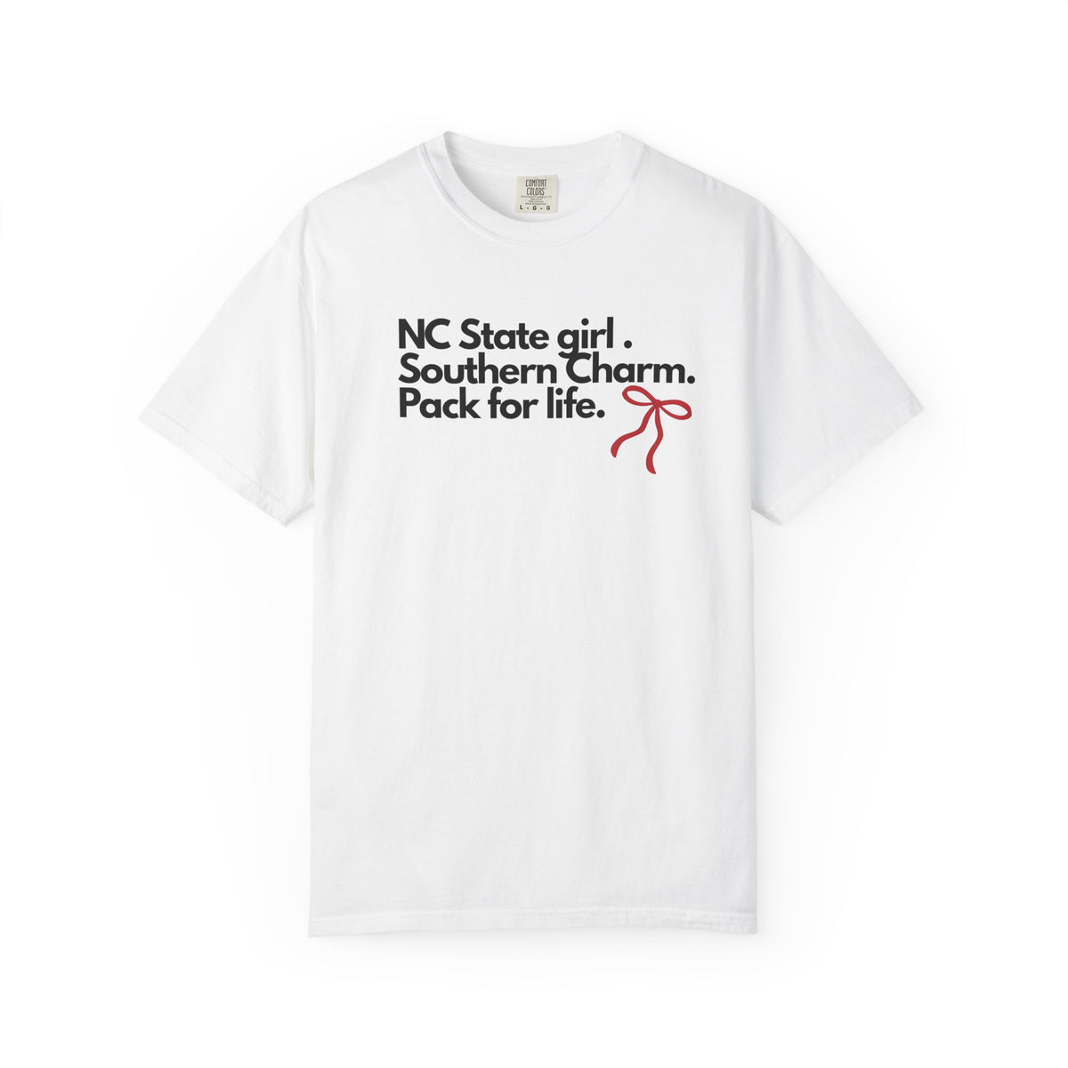 NC State Girl Southern Charm T-Shirt — 'Pack for Life' College Tee