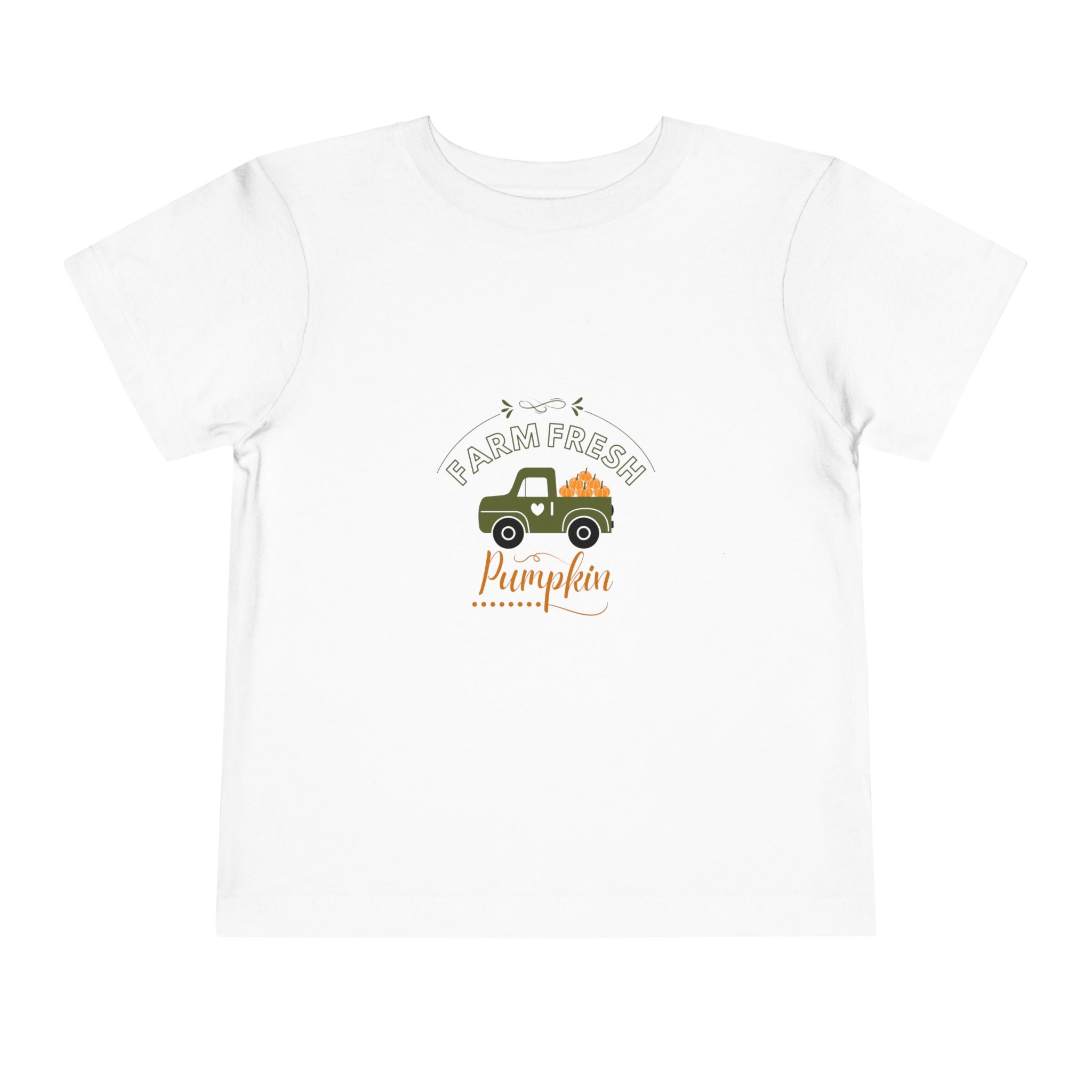 Toddler Tee — "Pumpkin Picking" Farm Truck Fall Shirt