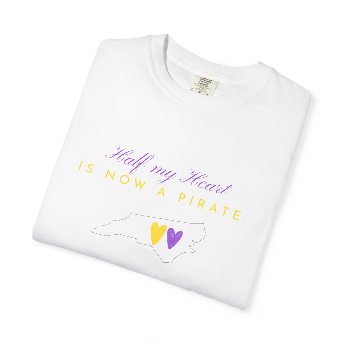 Half My Heart Split In Two T-Shirt — Cute Pastel Hearts Graphic Tee