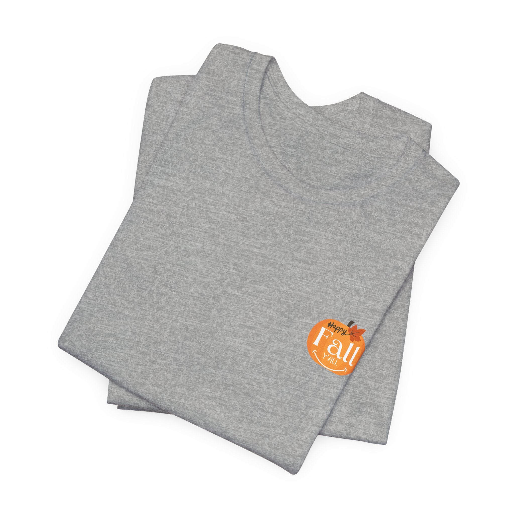 Hello Fall Tee — Cute Goose with Pumpkins Autumn Shirt
