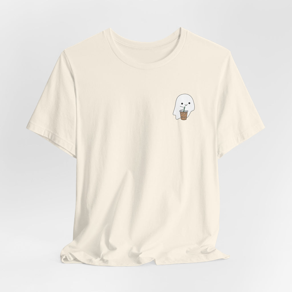 Seal with Coffee T-Shirt — Cute Minimal Pocket Graphic Tee