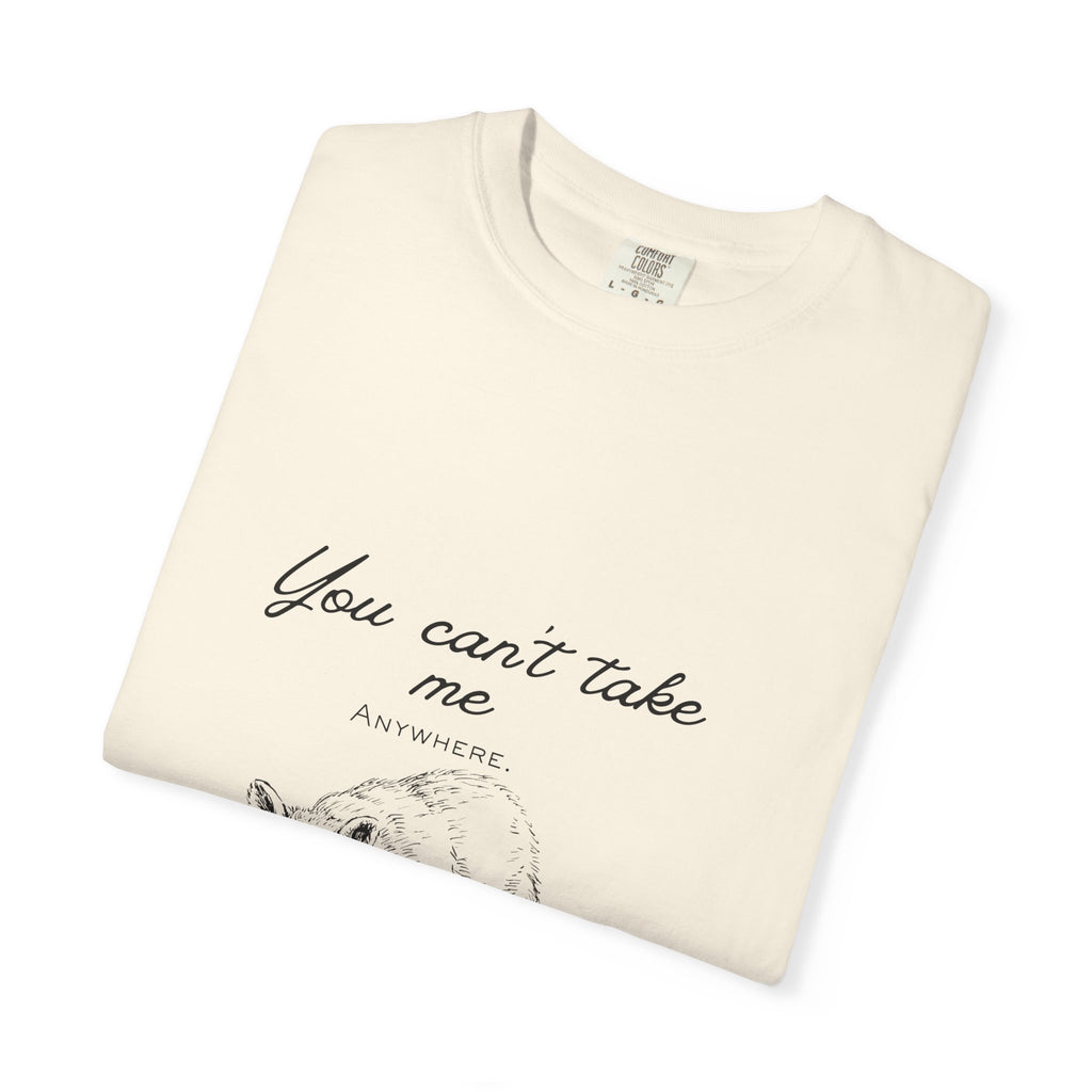 Raccoon Graphic Tee — "You Can't Take Me" Casual Cotton T-Shirt