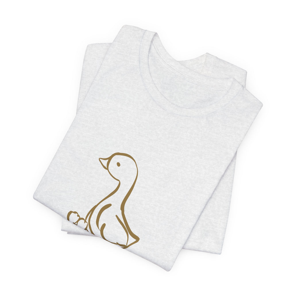 Goose Graphic Tee – Cute Minimal Duckling Design