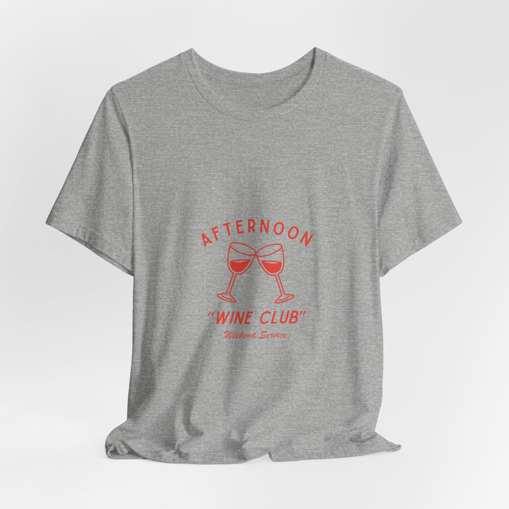 Afternoon Wine Club Tee — Vintage Wine Glasses Graphic Shirt