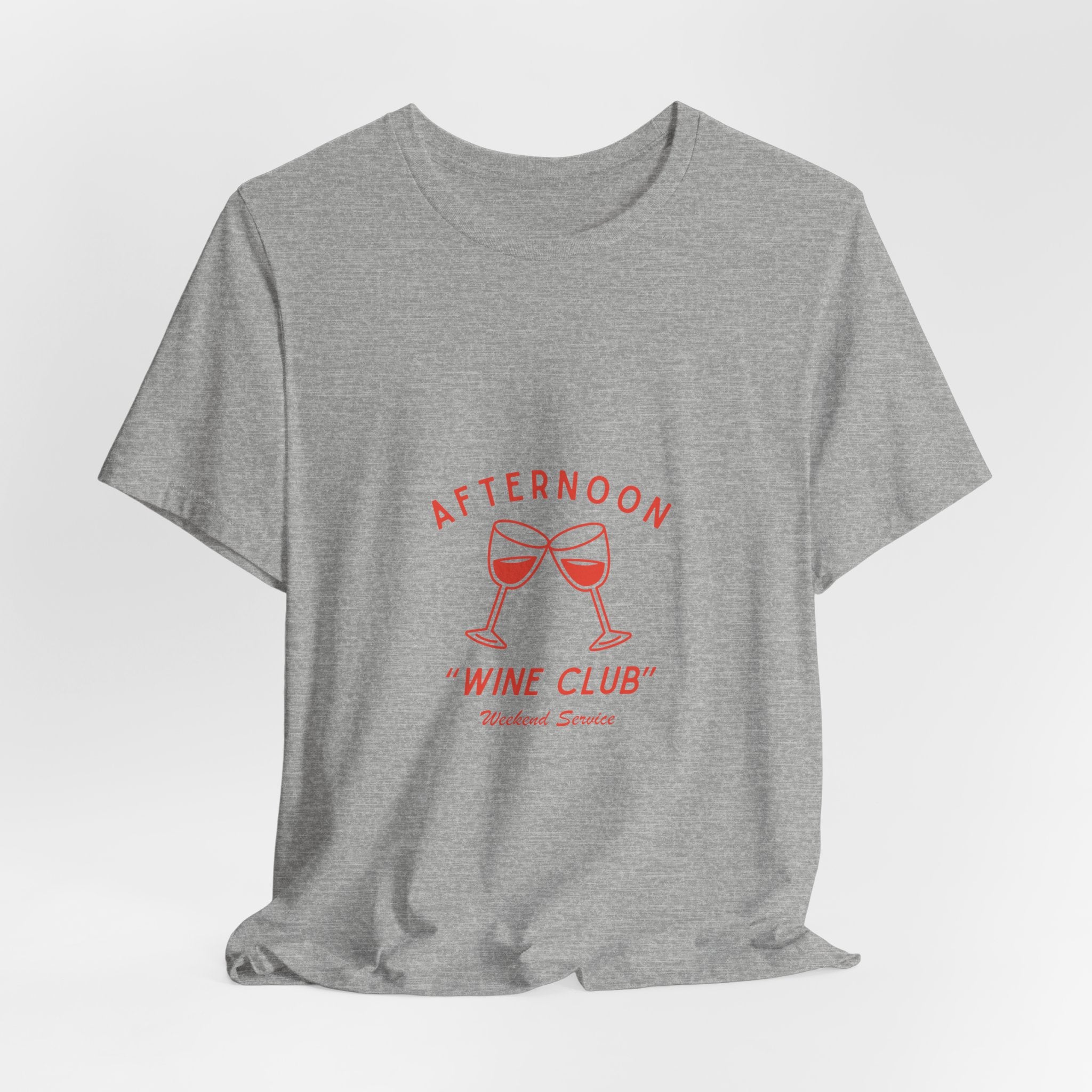 Afternoon Wine Club Tee — Vintage Wine Glasses Graphic Shirt