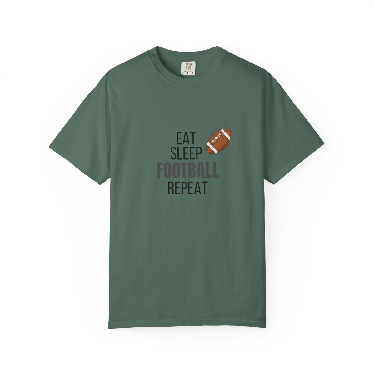 Eat Sleep Football Repeat T-Shirt —  Football Fan Tee
