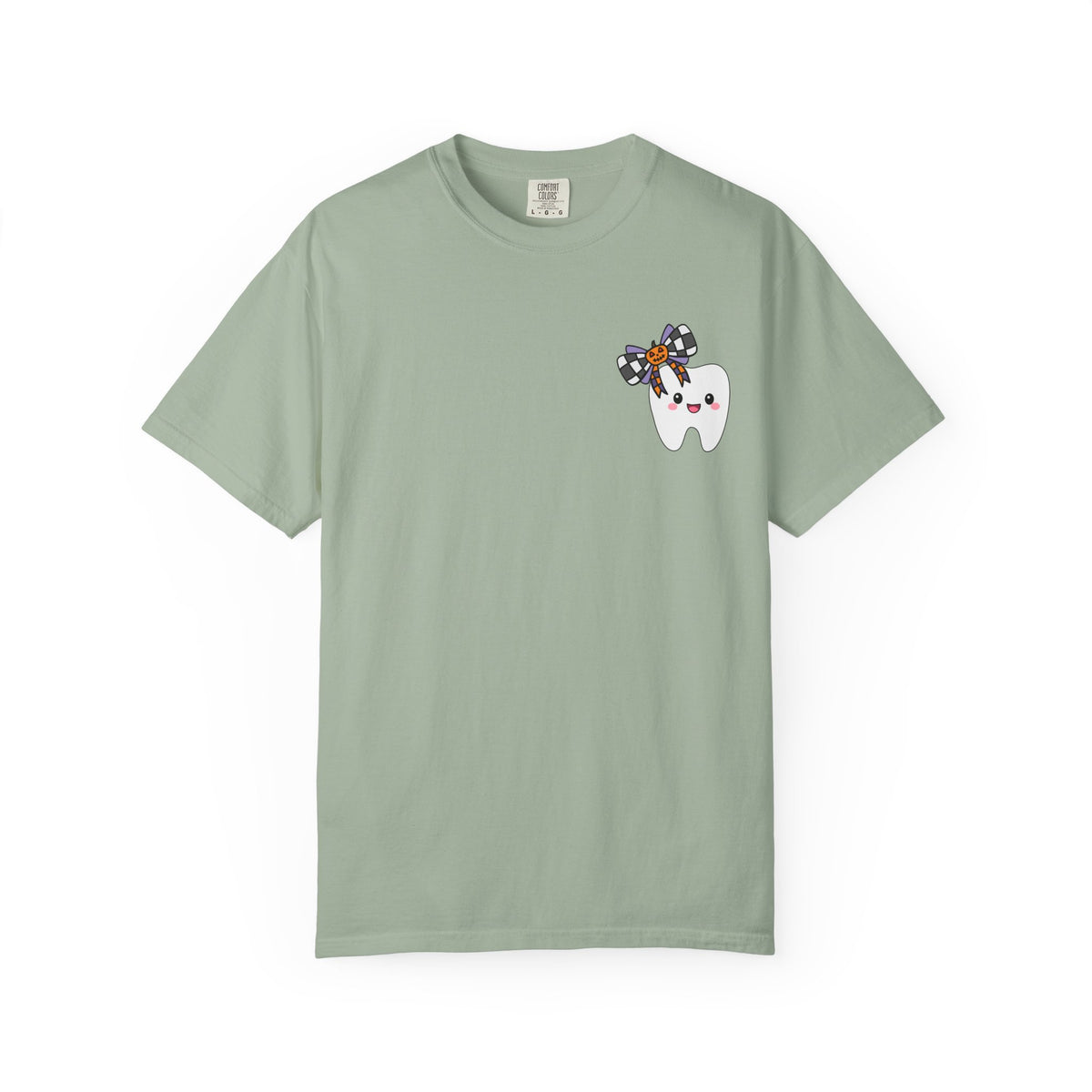 Hello Fall Tooth T-Shirt — Cute Dental Pumpkin & Coffee Autumn Tee