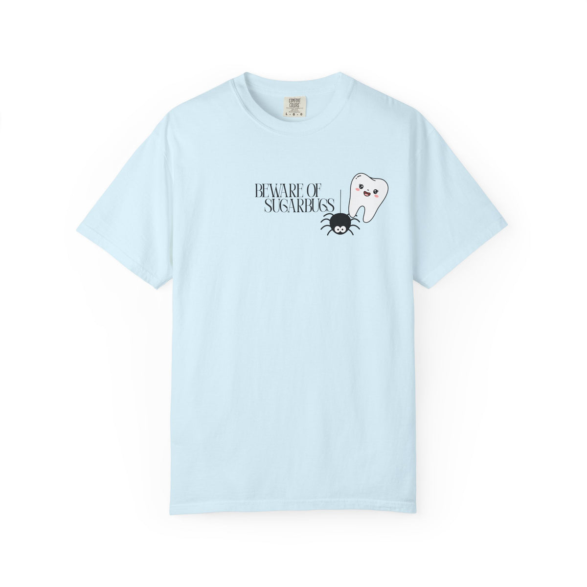 Tooth Fairy Halloween T-Shirt — Cute Witch Tooth with Toothbrush & Spider