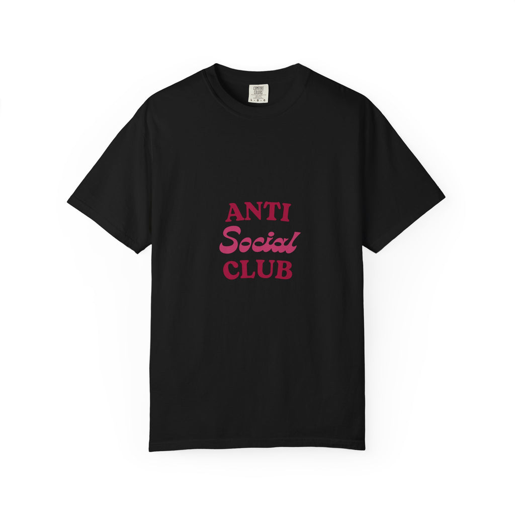 Anti Social Club T-Shirt — Minimalist Retro Red Graphic Tee