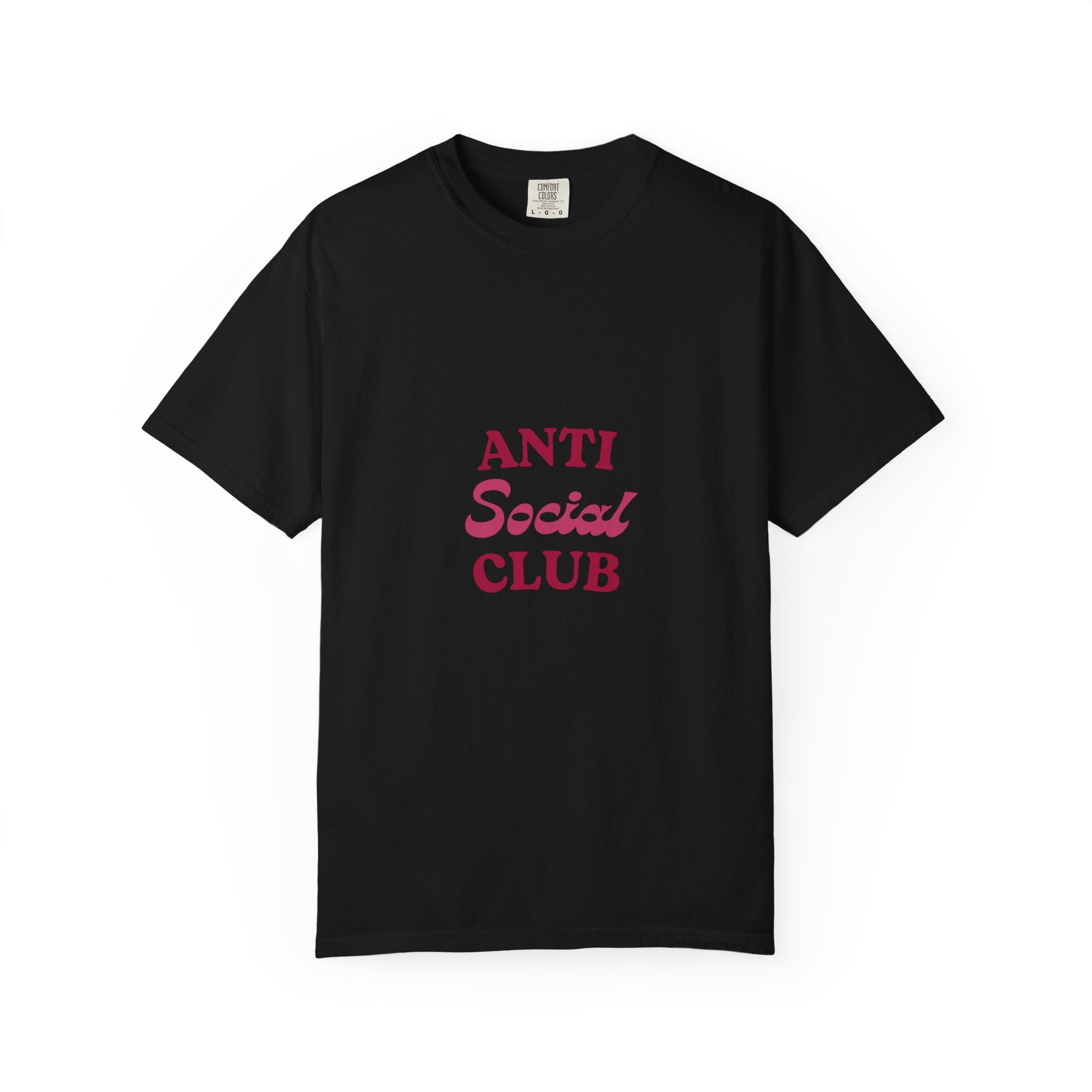 Anti Social Club T-Shirt — Minimalist Retro Red Graphic Tee