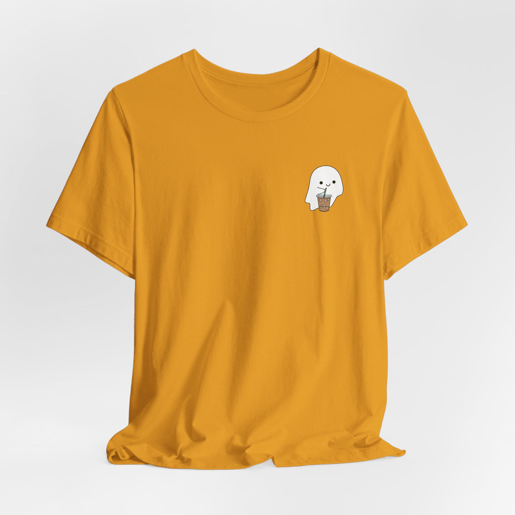 Seal with Coffee T-Shirt — Cute Minimal Pocket Graphic Tee