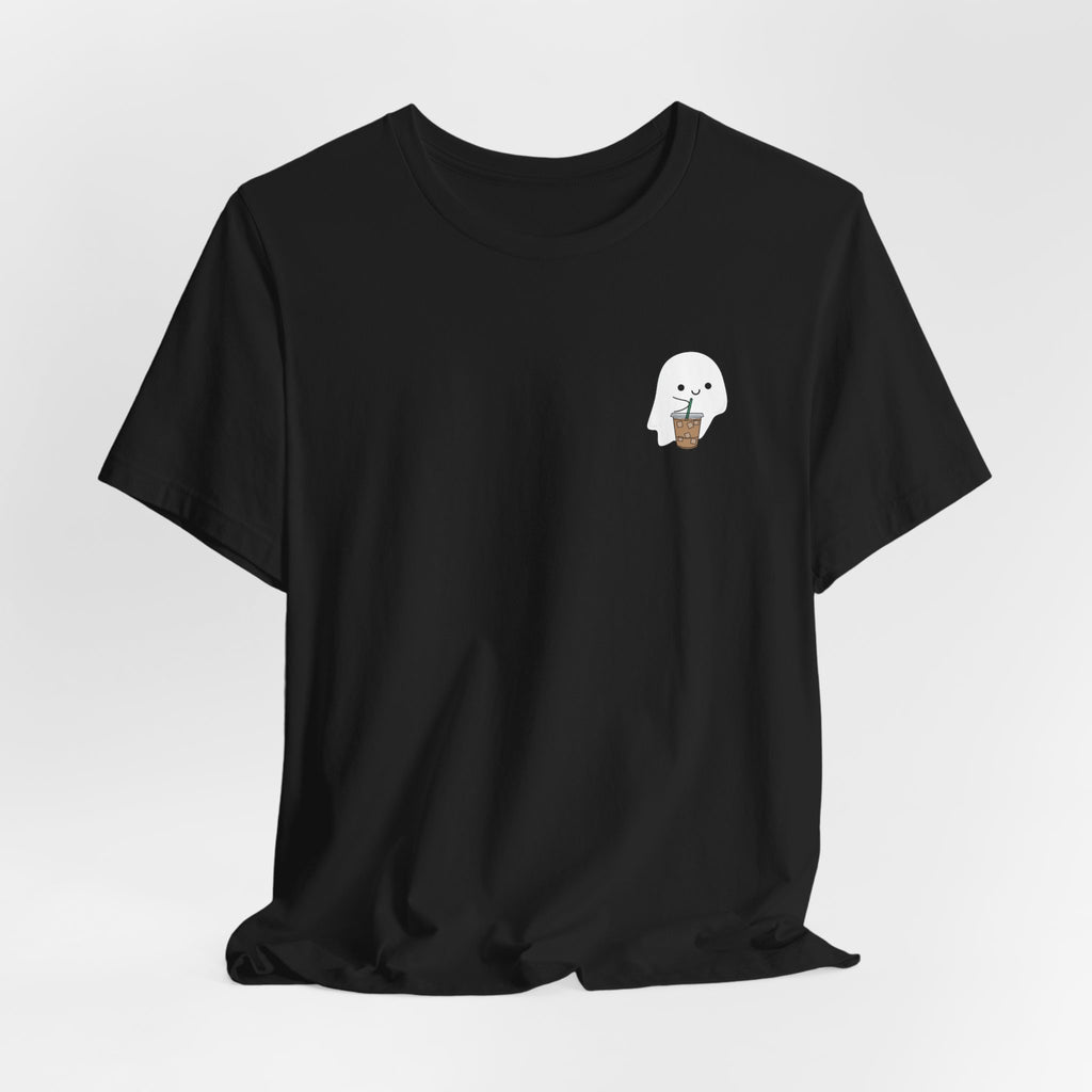 Seal with Coffee T-Shirt — Cute Minimal Pocket Graphic Tee