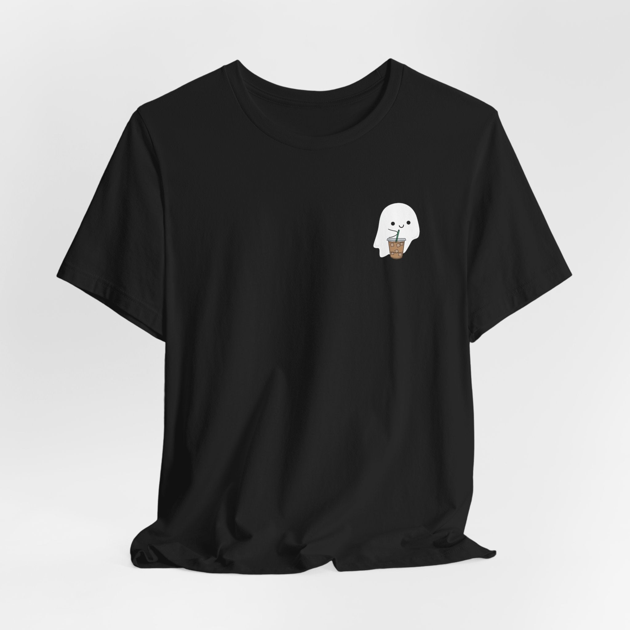 Seal with Coffee T-Shirt — Cute Minimal Pocket Graphic Tee