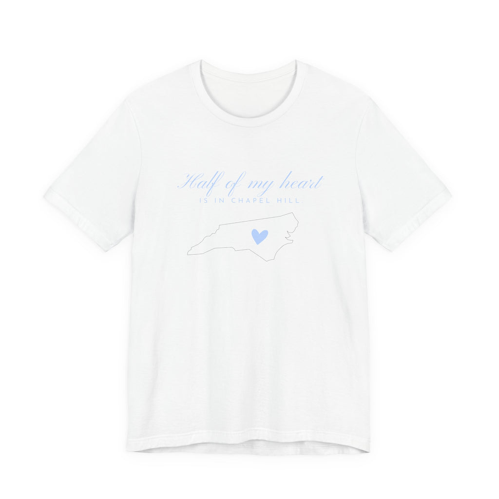 Half of My Heart T-Shirt – Minimal Blue Heart Tee