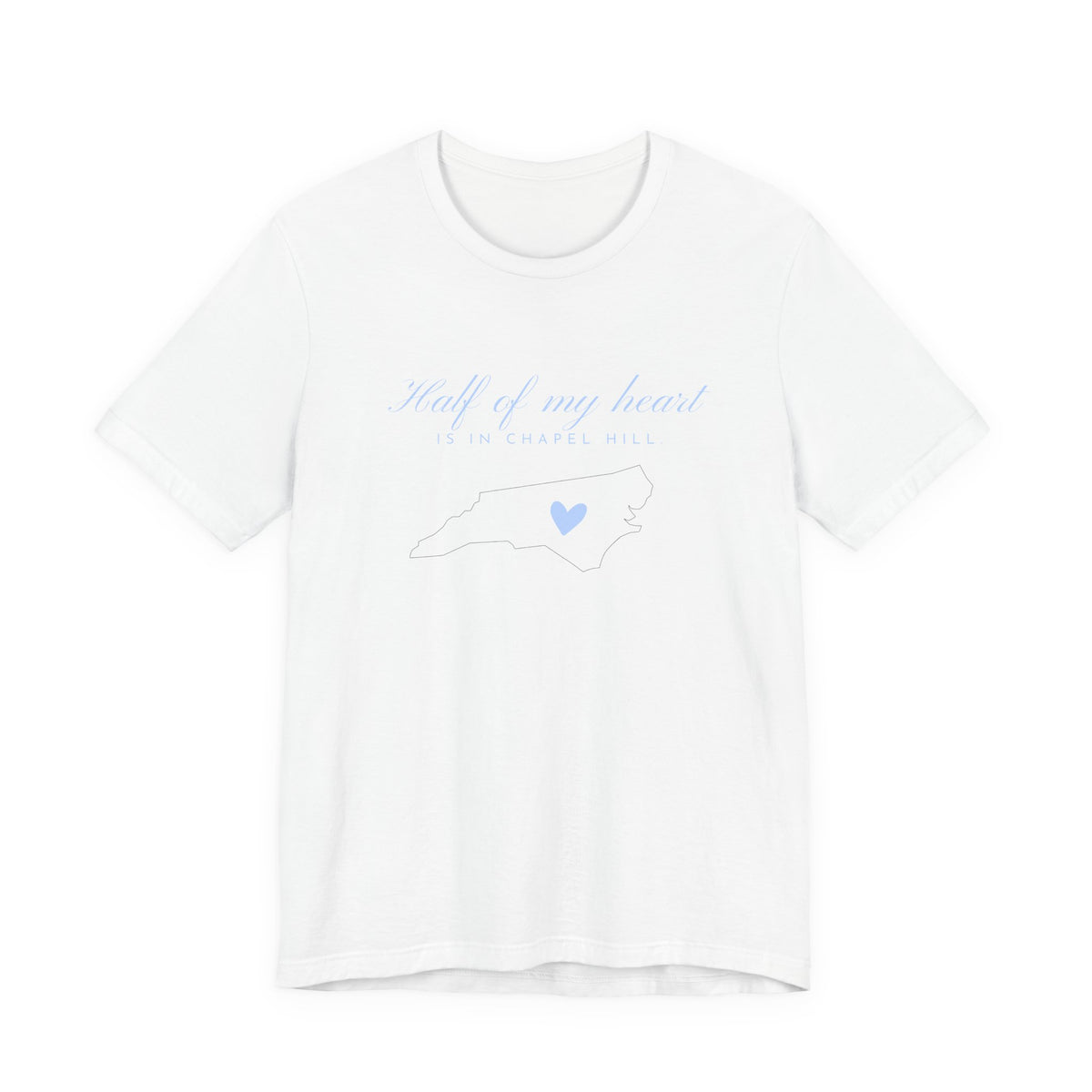 Half of My Heart T-Shirt – Minimal Blue Heart Tee