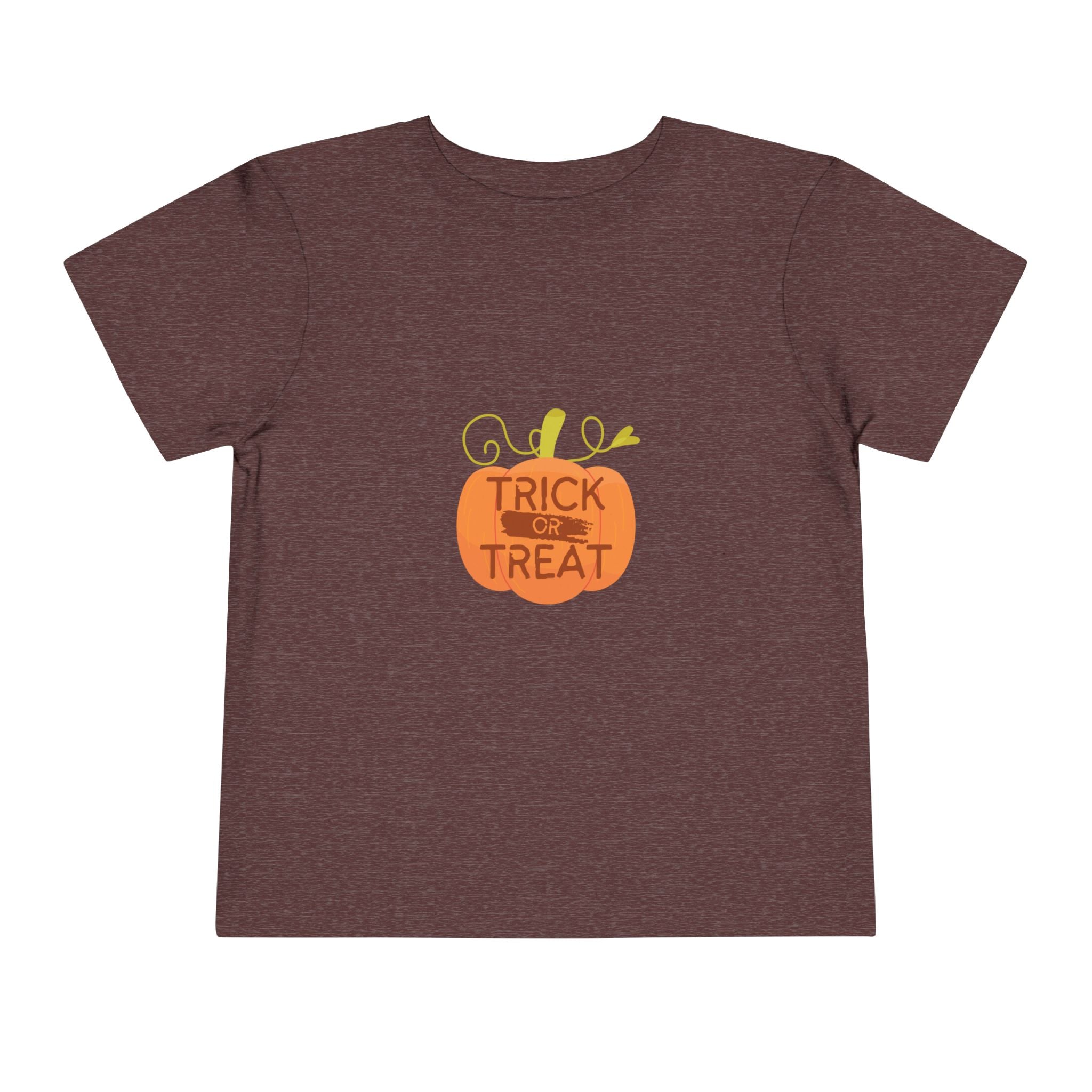 Toddler Tee — "Trick or Treat" Pumpkin Halloween Shirt