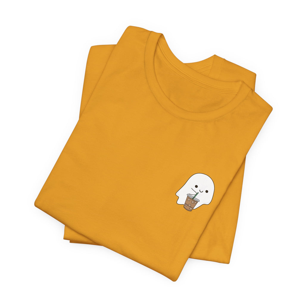 Seal with Coffee T-Shirt — Cute Minimal Pocket Graphic Tee