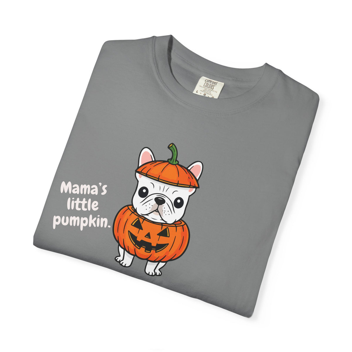 Mama's Little Pumpkin Dog T-Shirt — Cute Halloween Puppy Tee