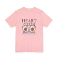 Heart Club Tee — Cute Strawberry Stamps Graphic Shirt (Where Hearts Connect)