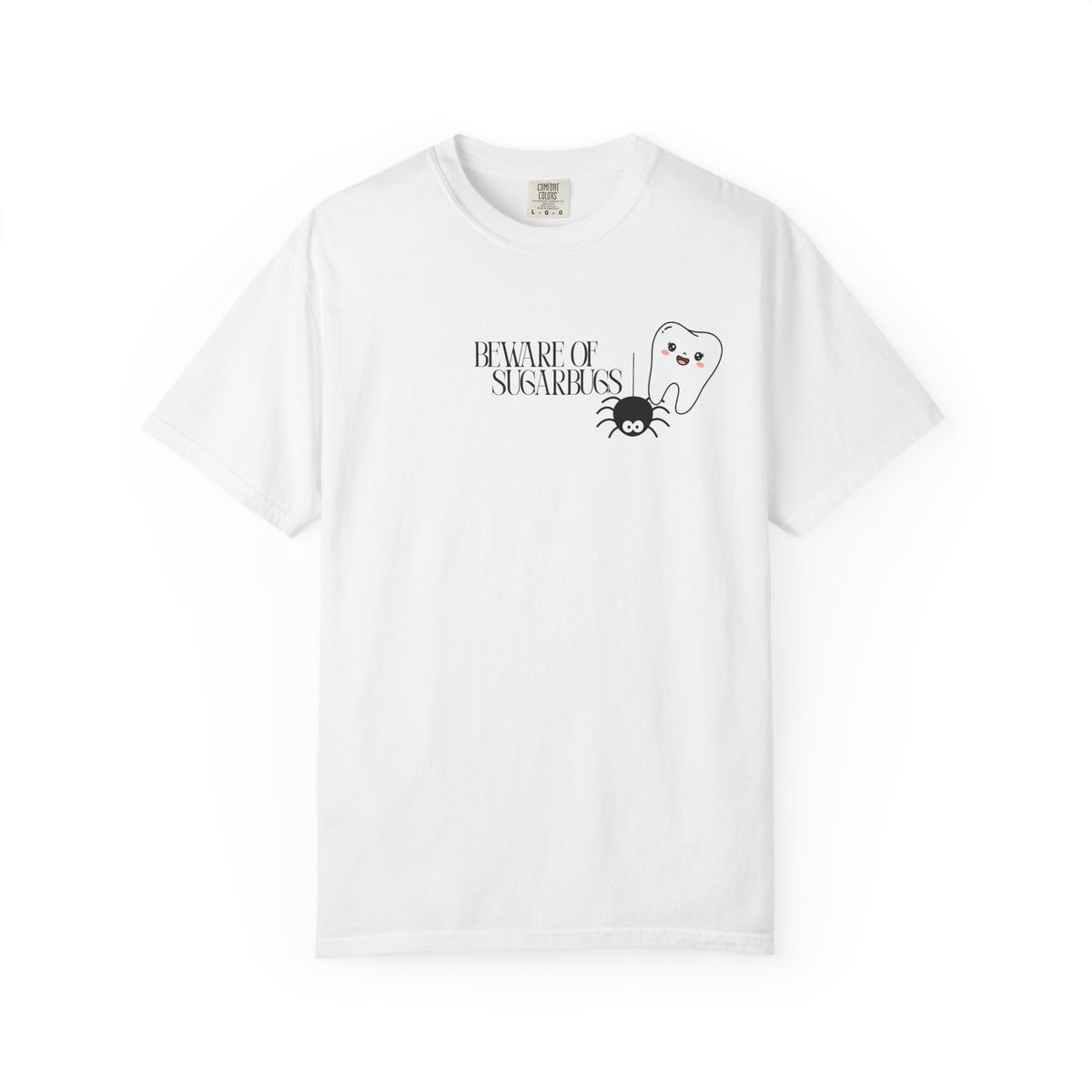 Tooth Fairy Halloween T-Shirt — Cute Witch Tooth with Toothbrush & Spider