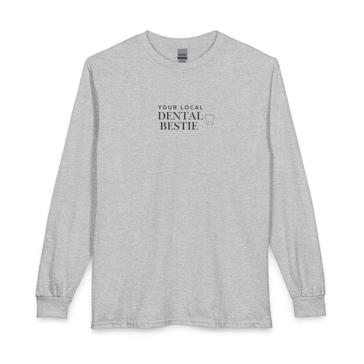 Dental Bestie Long Sleeve Tee – Your Local Dental Bestie Graphic Shirt