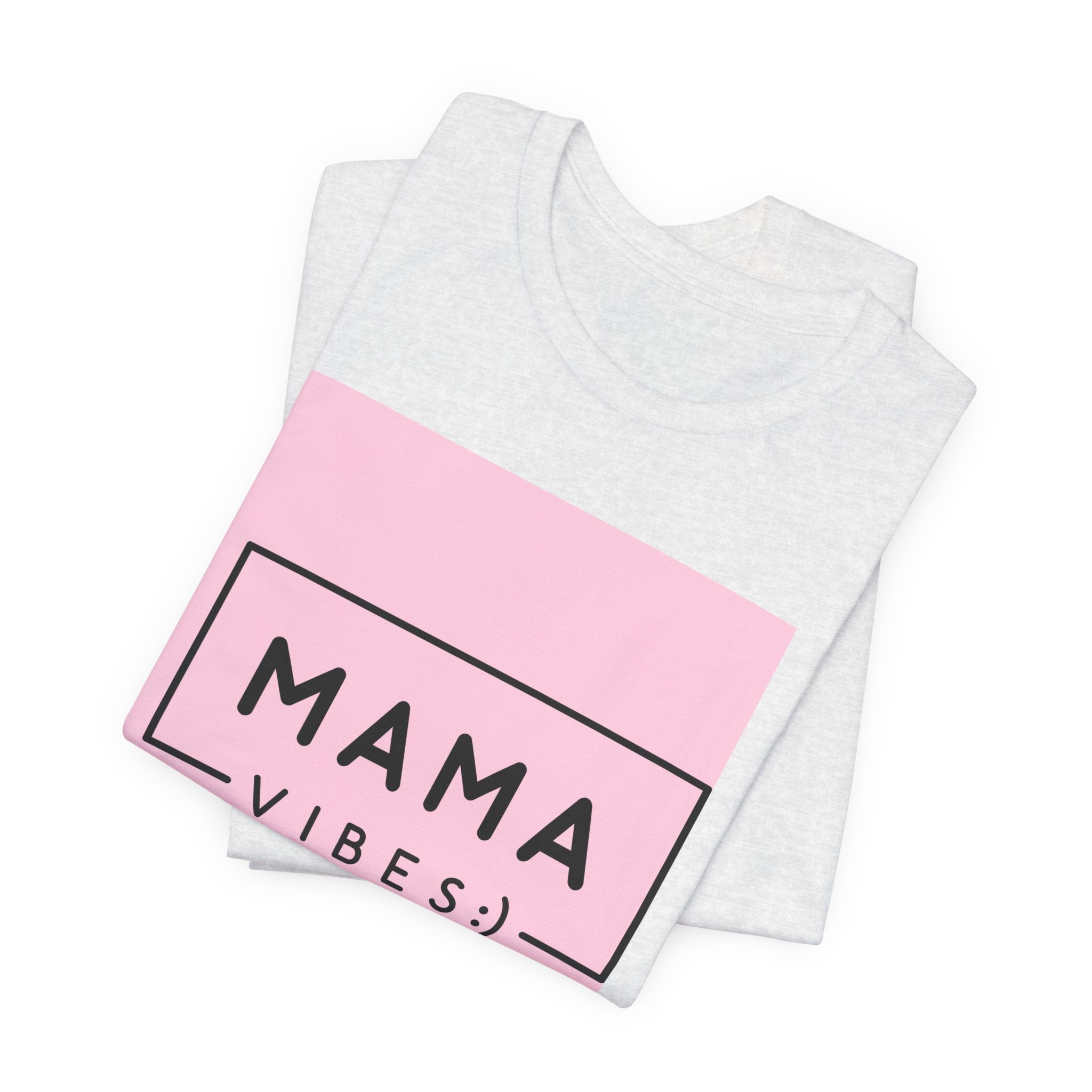 Mama Vibes Pink Graphic Tee – Mothers Day Casual T‑Shirt