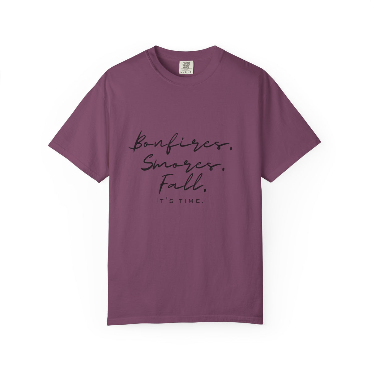 Fall Vibes T-Shirt — "Bonfires. S'mores. Fall. It's Time."