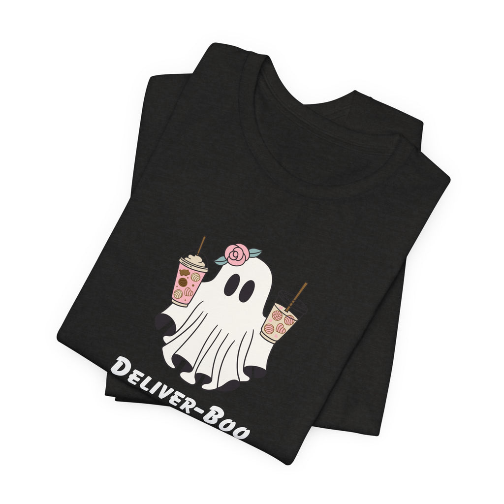 Deliver-Boo Ghost Tee – Cute Halloween Coffee T-Shirt