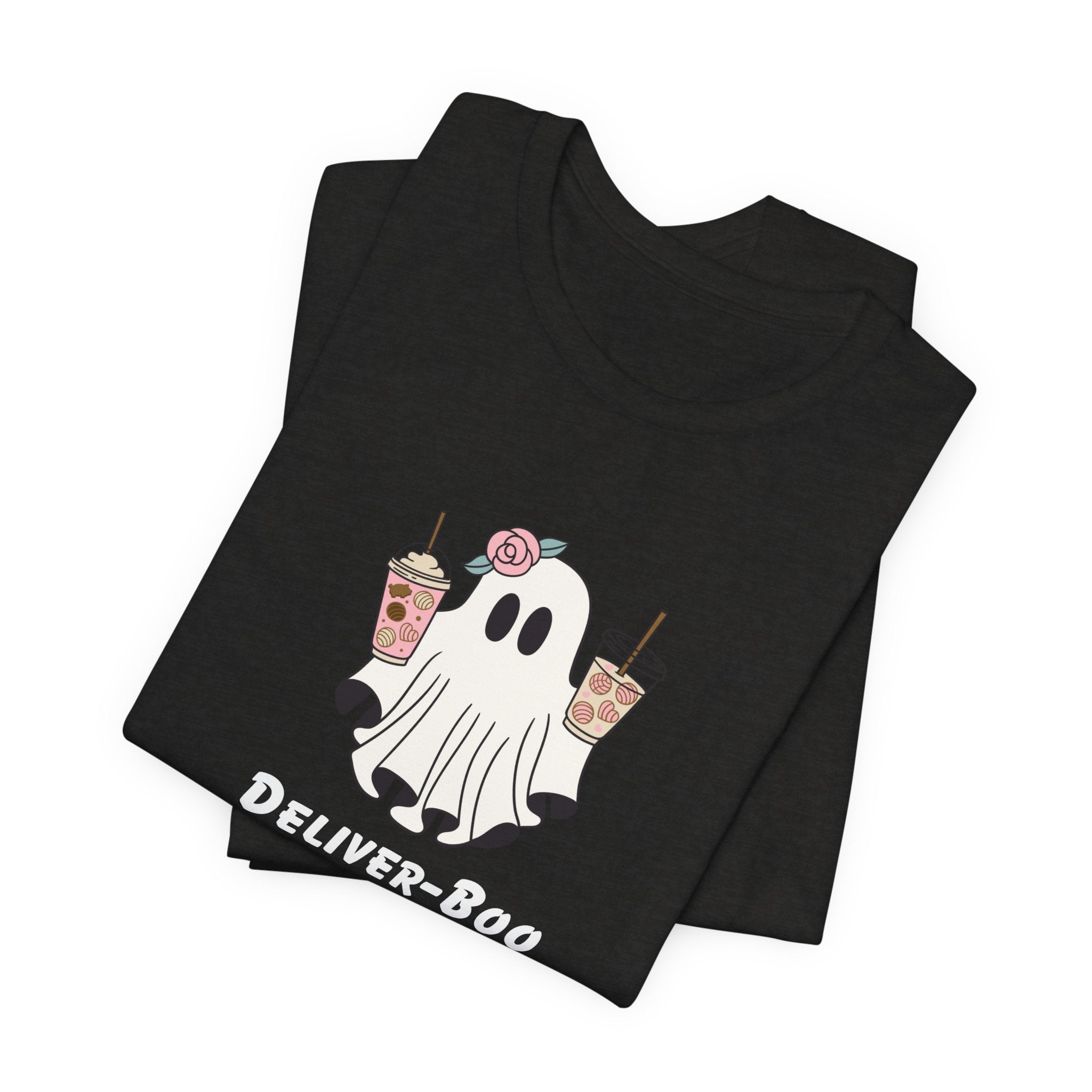 Deliver-Boo Ghost Tee – Cute Halloween Coffee T-Shirt