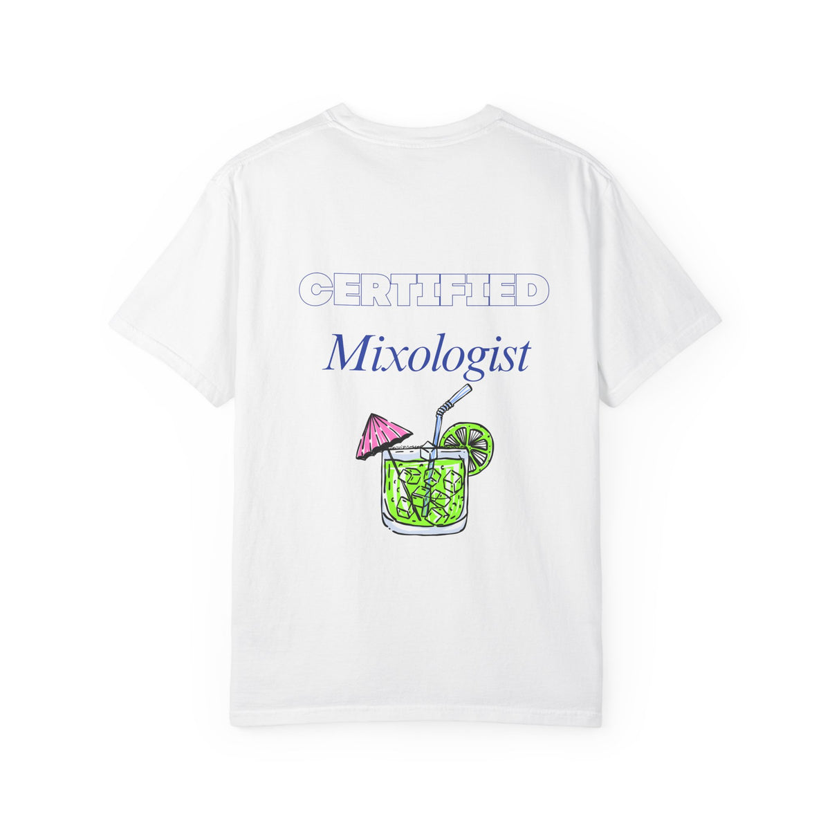 Certified Mixologist T-Shirt — I Like My Drink With An Umbrella Cocktail Tee