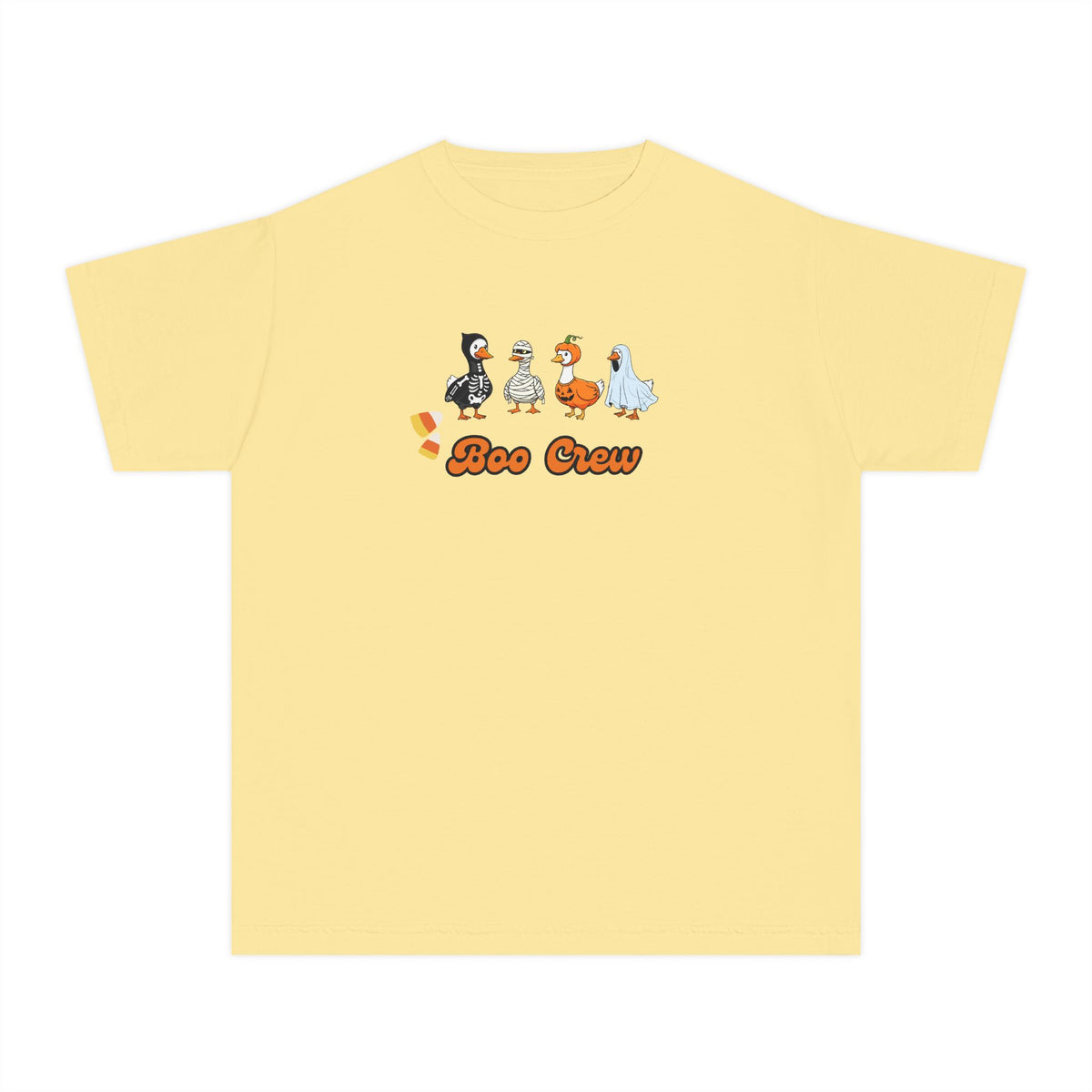 Kids "Boo Crew" Halloween Tee — Cute Ghost & Candy Corn Costume Shirt